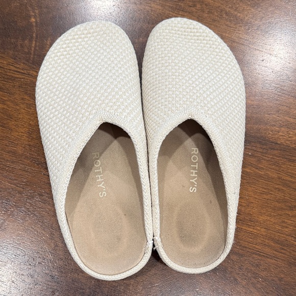 Rothy's Cream Women's Clogs - Picture 2 of 8